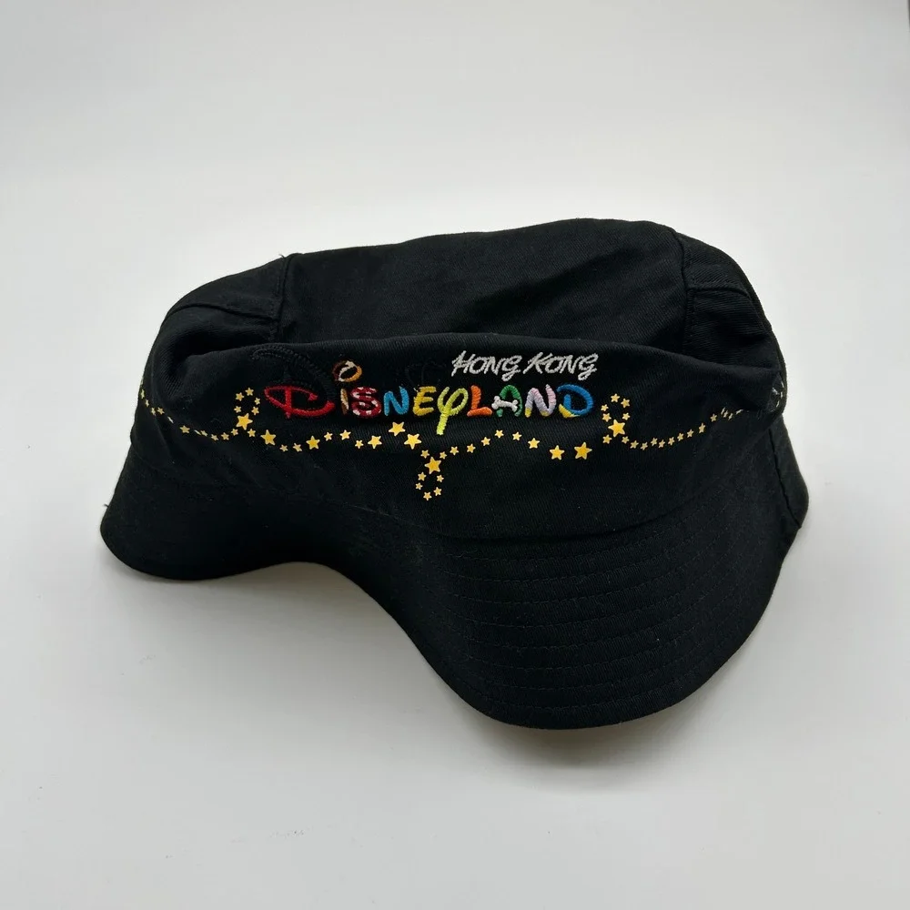 Disney Hong Kong Disneyland Bucket Hat Adult Black Mickey Minnie Mouse One Size